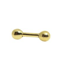 Piercing Bolinha Cartilagem Trágus 6 milímetros Ouro 18K 17565 K035