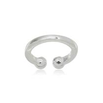 Piercing Brinco Prata 925 1mm Liso com Bolinha