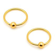 Piercing Captive Aço Cirúrgico Dourado PVD Piercing Captive Aço Cirúrgico Dourado PVD