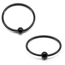 Piercing Captive Preto PVD Aço Cirúrgico