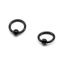 Piercing Captive Preto PVD Aço Cirúrgico