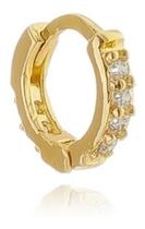 Piercing Cartilagem Brinco Argola Dourado Pedra Zirconia Piercing Cartilagem Brinco Argola Dourado Pedra Zirconia