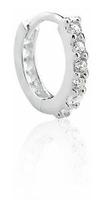 Piercing Cartilagem Brinco Argola Prata Pedra Zirconia 8 Mm