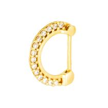 Piercing Cartilagem Septo Indiano Zircônia Ouro 18k Piercing Cartilagem Septo Indiano Zircônia Ouro 18k