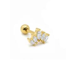 Piercing Cluster 5 Pedras com Zircônias