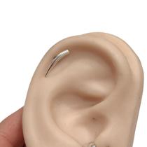 Piercing Cluster Ponta Curvada Prata 925 Helix Flat