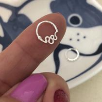 Piercing Cobra Prata 925 hélix e daith