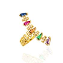 Piercing com baguetes colors banhado a ouro 18k Piercing com baguetes colors banhado a ouro 18k
