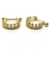 Piercing Conch Cartilagem Orelha Aço cirúrgico Coroa