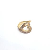 Piercing Coração Vazado Folheado A Ouro 18k Piercing Coração Vazado Folheado A Ouro 18k