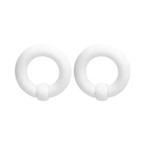 Piercing De Acrílico Grande BCR Captive Bead Ring, Expansor De Túnel Auricular, Plugue, Expansor De
