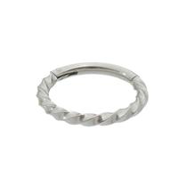 Piercing de furo piuka naya argola segmento 8mm prata