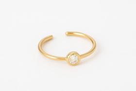 Piercing de Nariz Argola com Zircônia Ouro 18k - 0.26