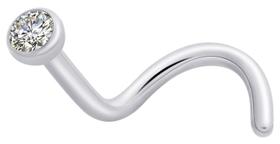 Piercing de Nariz ASTM F136 Titanium Brilhante 1*6*2.5mm Piercing de Nariz ASTM F136 Titanium Brilhante 1*6*2.5mm