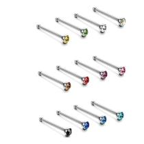 Piercing De Nariz Com Zircônia 40 Peças - Atacado Ref: 387 Piercing De Nariz Com Zircônia 40 Peças - Atacado Ref: 387