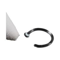Piercing De Nariz De Vidro Transparente, Piercing Reto Curvado Com Anel Em O Para Prevenir Alergias
