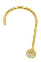 Piercing De Nariz Em Ouro 18k Com Brilhante