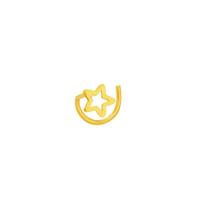 Piercing de Nariz em Ouro 18K Estrela - AU5912