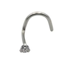 Piercing De Nariz Em Titânio Com Pedra Cravejada Cristal Piercing De Nariz Em Titânio Com Pedra Cravejada Cristal