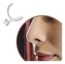 Piercing de Nariz Nostril Zircônia Mini 1.5mm Em Prata 925