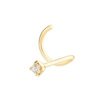Piercing De Nariz Zircônia Ouro 18k Tradicional PR-006