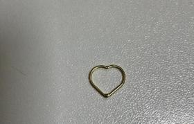 Piercing De Orelha CoraÃÃo Em Ouro 18k Piercing Cartilagem