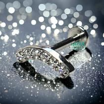 Piercing De Orelha Curvo - Fecho Reto