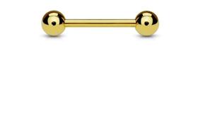 Piercing de Orelha Ouro 18k reto bolinha Ishizaki - 0.23 Piercing de Orelha Ouro 18k reto bolinha Ishizaki - 0.23