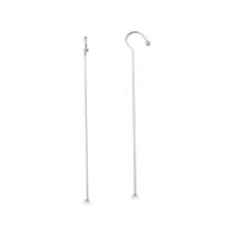 Piercing de Orelha Prata 925 Transversal Liso 70 mm