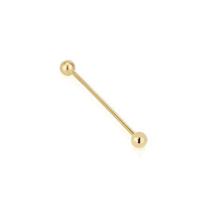 Piercing de Orelha Transversal Ouro 18k - 0.59