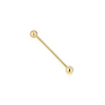 Piercing de Orelha Transversal Ouro 18k Ishizaki - 0.59