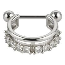 Piercing De Prata 925 De Furo Argola Cravejada Para Helix Piercing De Prata 925 De Furo Argola Cravejada Para Helix