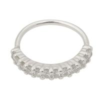 Piercing De Prata 925 De Furo Argola Cravejado Piercing De Prata 925 De Furo Argola Cravejado