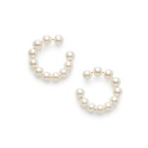 Piercing de Pressão Conch Brinco Feminino com Detalhe em Pérolas Piercing de Pressão Conch Brinco Feminino com Detalhe em Pérolas