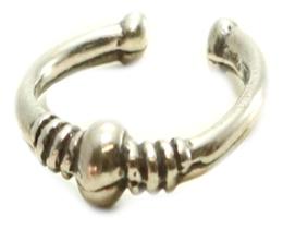 Piercing De Pressão Fake Tribal Prata Legitima 925 Piercing De Pressão Fake Tribal Prata Legitima 925