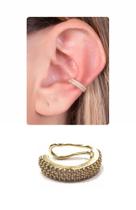 Piercing de Pressão para Cartilagem da Orelha Banhado a Ouro Cravejado de Zircônias - Semijoia. Piercing de Pressão para Cartilagem da Orelha Banhado a Ouro Cravejado de Zircônias - Semijoia.