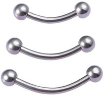 Piercing de Sobrancelha 1.2mm em Aço Inoxidável