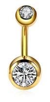 Piercing De Umbigo 100% Titânio Dourado Prata Piercing De Umbigo 100% Titânio Dourado Prata