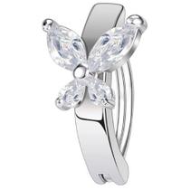 Piercing De Umbigo Argola Minimalista Pedra Zircônia Pequeno