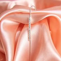 Piercing Design Transversal Ear Cuff em Zircônia Reto - Semijoias