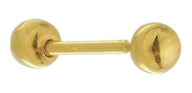 Piercing Em Ouro 18k Tragus Cartilagem Helix Bolinha 3mm