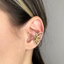 Piercing Fake Borboleta Cravejada Banhado em Ouro 18k Piercing Fake Borboleta Cravejada Banhado em Ouro 18k