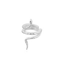 Piercing Fake Cobra Cobrinha Serpente Prata 925 Ajustável