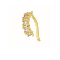 Piercing fake cravejado - Banhado em ouro 18k Piercing fake cravejado - Banhado em ouro 18k