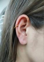 Piercing Fake Folheado Em Ouro 18K