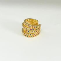 Piercing Fake Linhas desalinhadas banhado a Ouro 18k Piercing Fake Linhas desalinhadas banhado a Ouro 18k