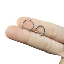 Piercing Ferradura 100% Titânio Septo Orelha Tragus Smile