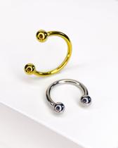 Piercing Ferradura Básico em Titânio - Anodizado Personalizável