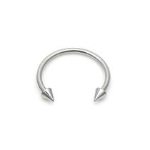 Piercing Ferradura Spike Aço Cirúrgico 1.2mm