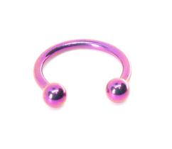 Piercing Ferradura Titânio G23 Burple 92v Anodizado